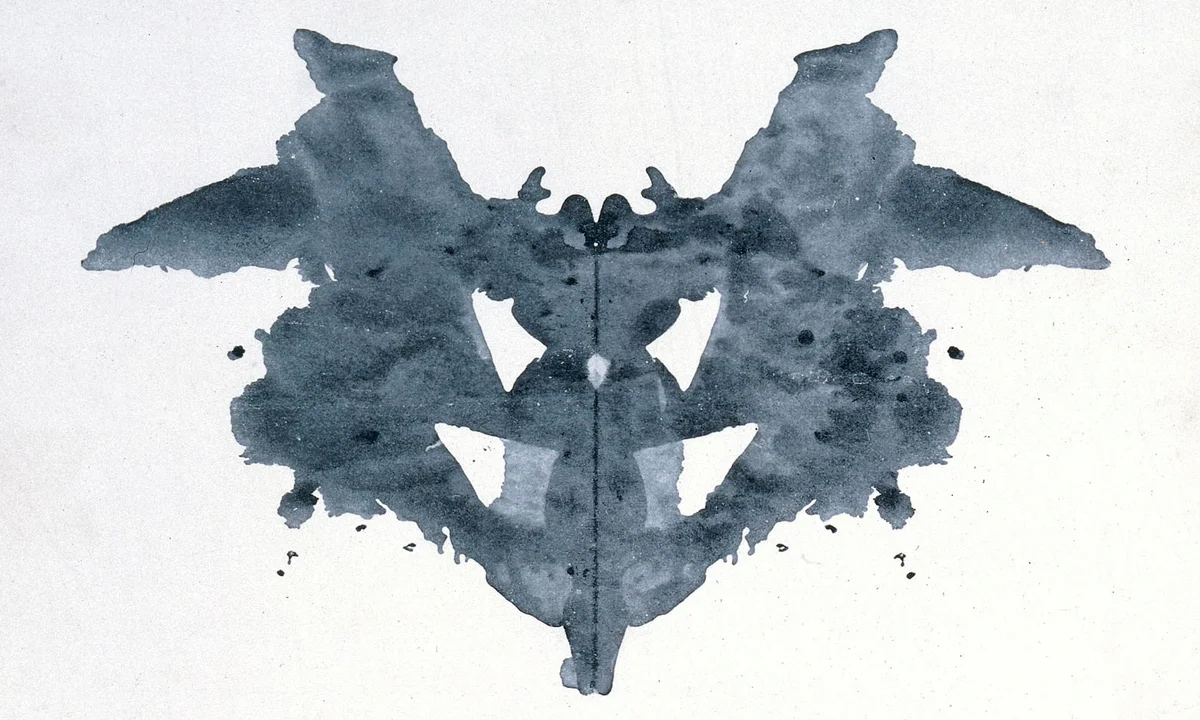 Example of an inkblot similar to the Rorschach test